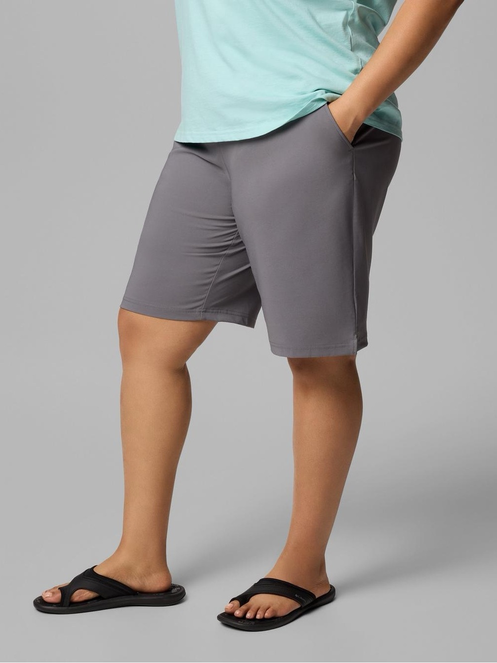 Grey Columbia All Seasons Long Shorts